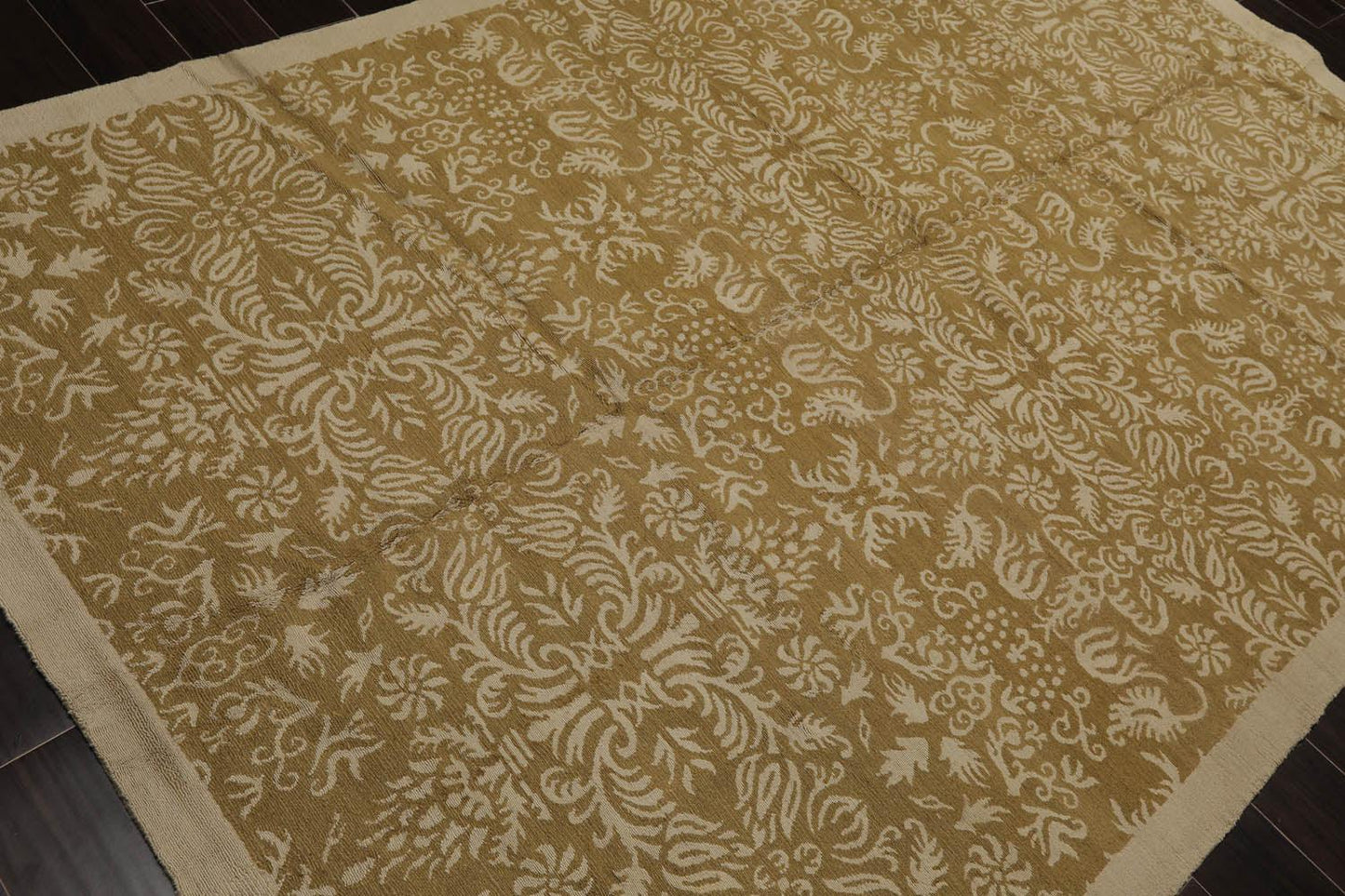 5’11” x 8’10" Lapchi Hand Knotted Wool & Silk Loop Pile Fandago Tibetan Area Rug