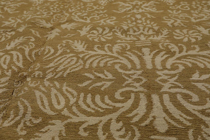 5’11” x 8’10" Lapchi Hand Knotted Wool & Silk Loop Pile Fandago Tibetan Area Rug