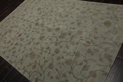 6’ x 9’2" Lapchi Hand Knotted 100% Wool Dropstitch Tibetan Area Rug Gray, Green