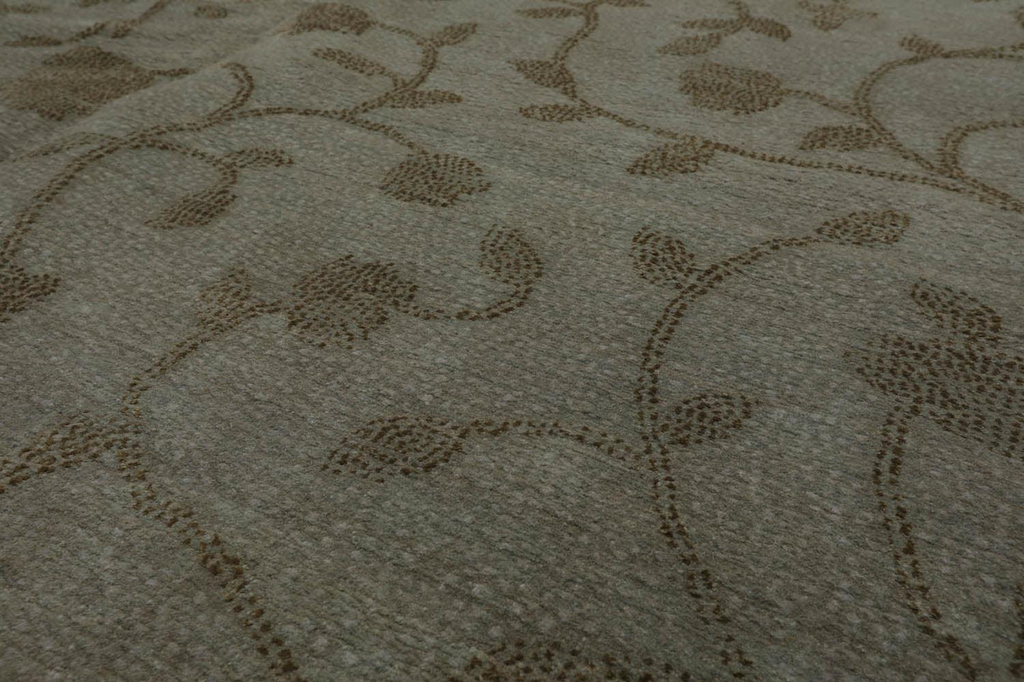 6’ x 9’2" Lapchi Hand Knotted 100% Wool Dropstitch Tibetan Area Rug Gray, Green