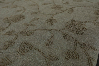 6’ x 9’2" Lapchi Hand Knotted 100% Wool Dropstitch Tibetan Area Rug Gray, Green