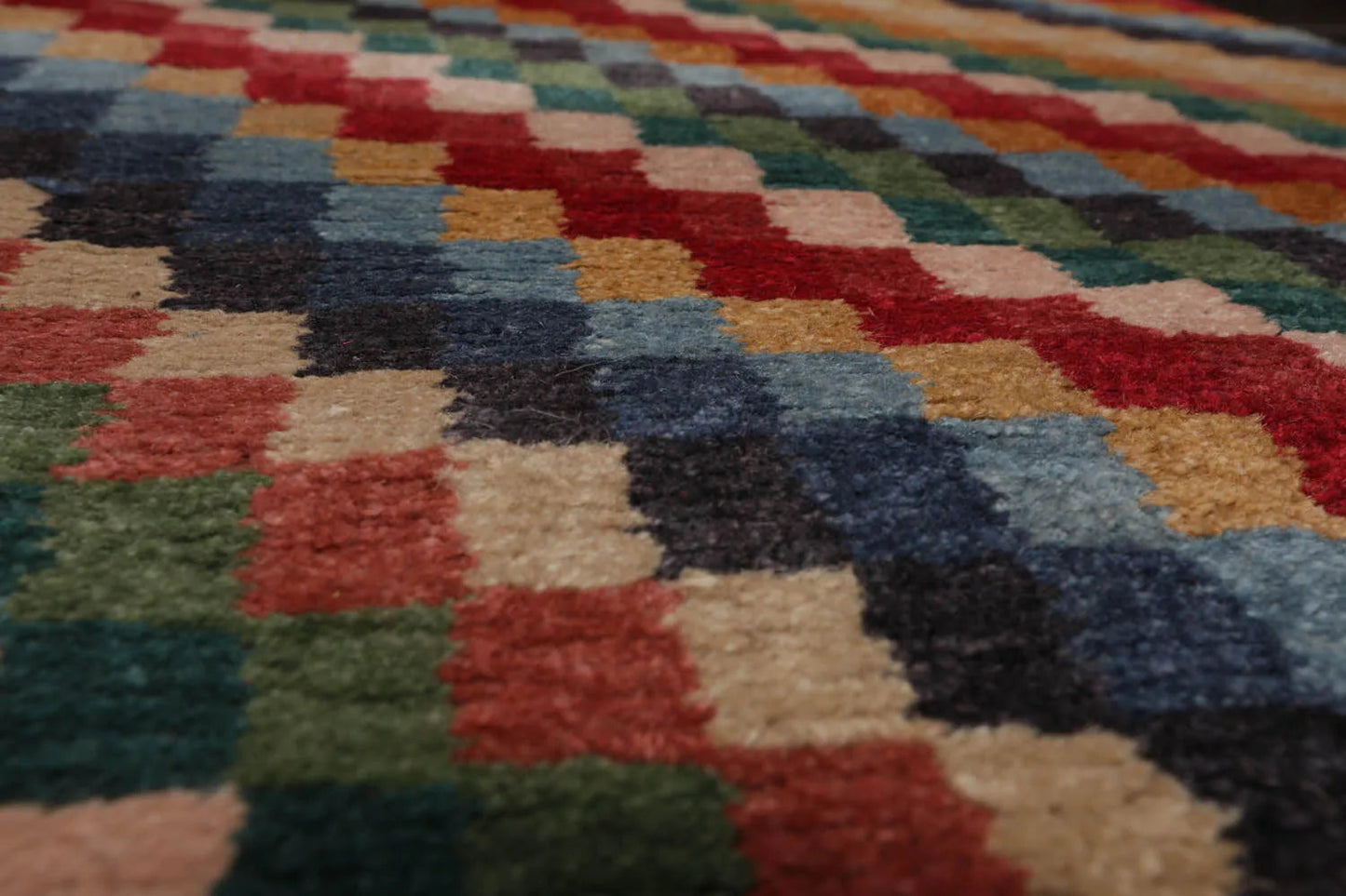 2'9''x12'2'' Runner Red Hand Knotted Tibetan 100% Wool Designer Modern & Contemporary Oriental Area Rug