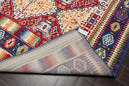 8'1" x 11'4" Traditional 100% Wool Area Rug Ivory Made in USA