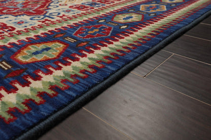 8'1" x 11'4" Traditional 100% Wool Area Rug Ivory Made in USA