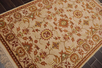 4' x 5'11'' Hand Knotted 100% Wool Oushak Traditional Area Rug Taupe, Beige