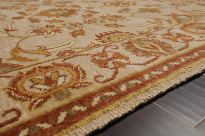 4' x 5'11'' Hand Knotted 100% Wool Oushak Traditional Area Rug Taupe, Beige