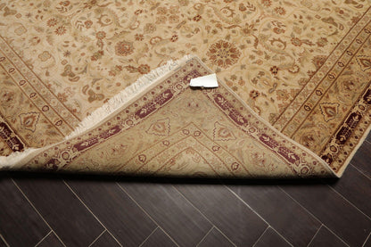 7’5" x 16’ Hand Knotted Palace Runner 150 KPSI Wool Oriental Area Rug Beige