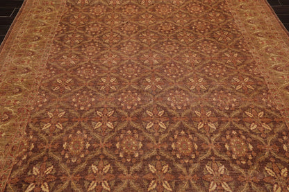 8' x 9'8" Hand Knotted 250 KPSI Distress Finish Afghan Area Rug Brown by Ariana