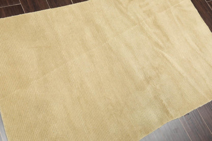 2'11" x 4'9" Hand Knotted Tibetan 100% Wool Ribbed Modern Area Rug Mint