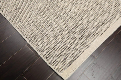 LoomBloom 5x8ft Ivory Handcrafted Designer Kilim Wool Oriental Area Rug