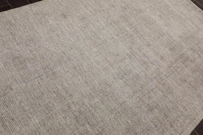 LoomBloom 5x8 Hand Knotted Taupe Oriental Area Rug