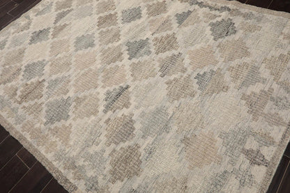 LoomBloom 5x8 Beige Authentic Southwestern Moroccan Wool Oriental Area Rug