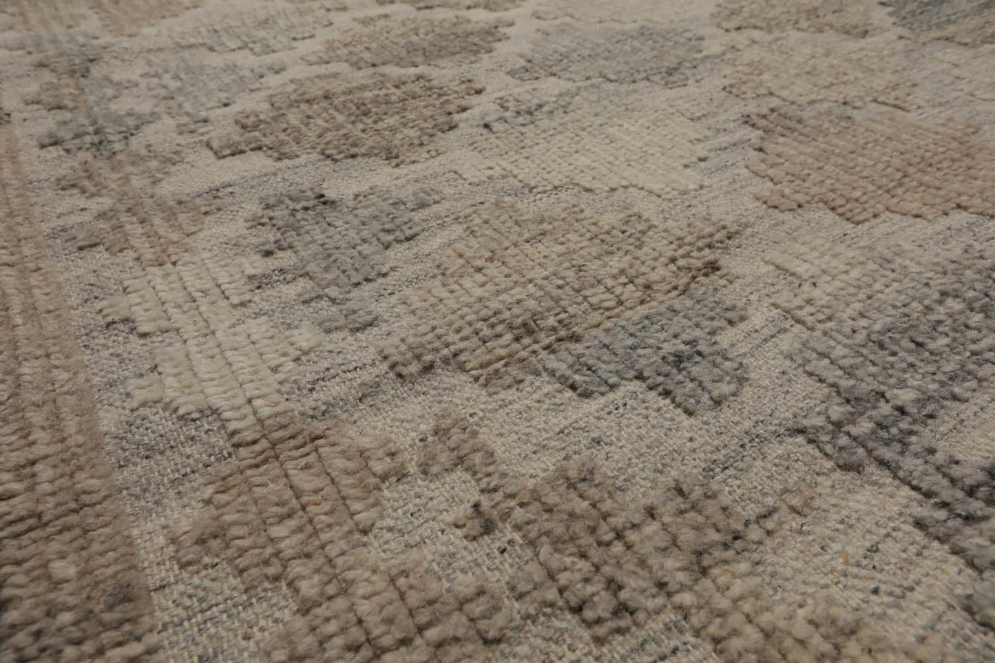 LoomBloom 5x8 Beige Authentic Southwestern Moroccan Wool Oriental Area Rug
