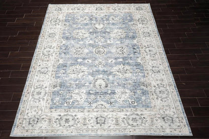 Multi Size Slate Machine Made Traditional washable Polyester Oriental Area Rug