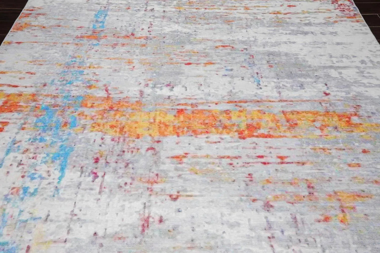 LoomBloom Multi Sizes Beige Machine Made Contemporary/Abstract Abstract Flatweave Polyester Oriental Area Rug