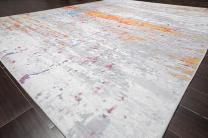 LoomBloom Multi Sizes Beige Machine Made Contemporary/Abstract Abstract Flatweave Polyester Oriental Area Rug