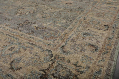 Muted Afghan Oushak Vegetable Dyes 3’ x 5’ Hand Knotted Wool Area Rug Gray