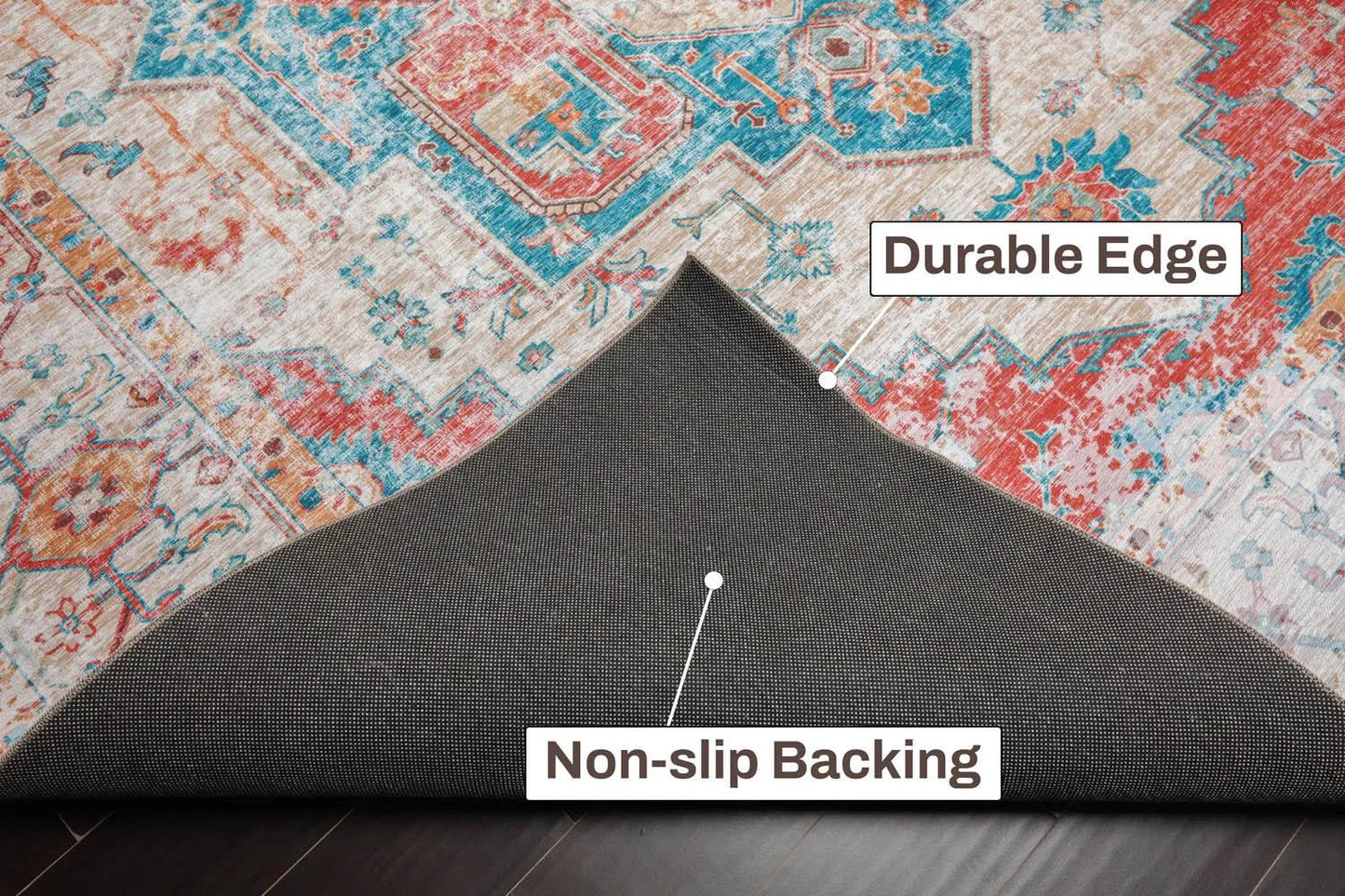 LoomBloom Multi Sizes Beige Machine Made Traditional Medallion Flatweave Polyester Oriental Area Rug