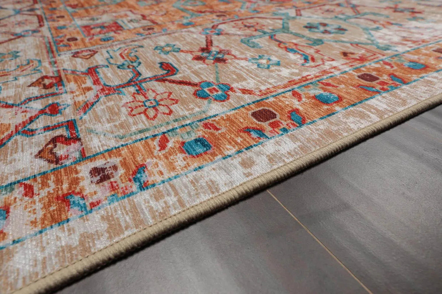LoomBloom Multi Sizes Beige Machine Made Traditional Medallion Flatweave Polyester Oriental Area Rug