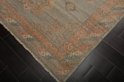 Muted Afghan Oushak Vegetable Dyes Mint 6x9 Traditional Wool Area Rug