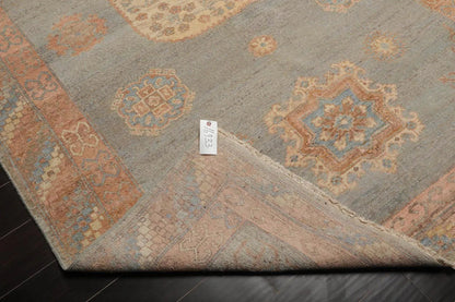 Muted Afghan Oushak Vegetable Dyes Mint 6x9 Traditional Wool Area Rug
