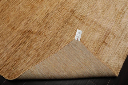 6’ x 9’ Hand Knotted 100% Bamboo Silk Modern Tibetan Designer Area Rug Gold