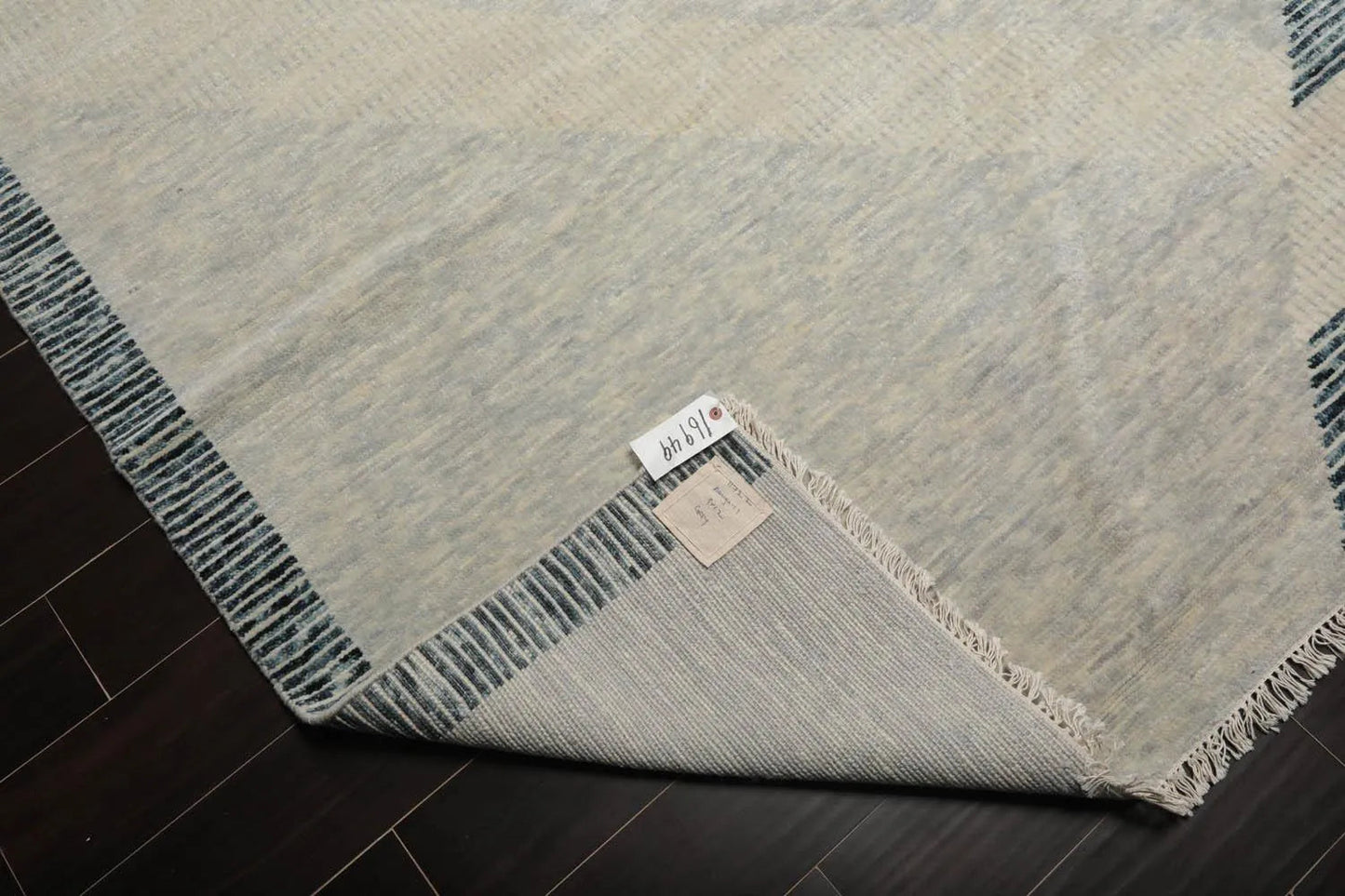 9’ x 12’ Hand Knotted Wool Modern Tibetan Designer Oriental Area Rug Ivory