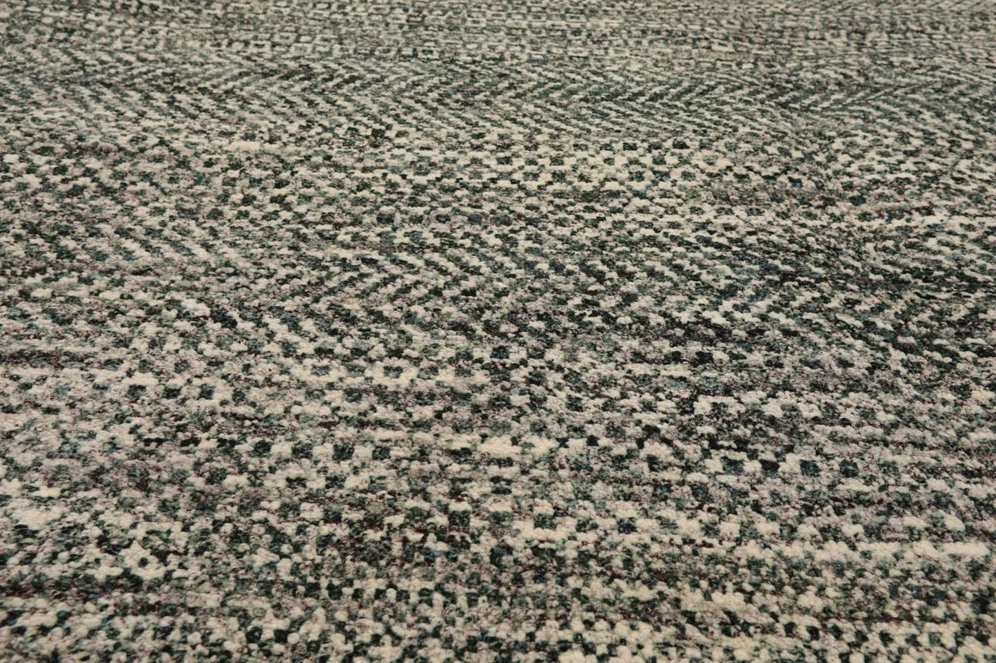 LoomBloom 8'1''x10'2" Ivory Hand Knotted Contemporary Geometric Wool Oriental Area Rug