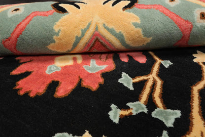 LoomBloom Multi Black Hand Tufted Transitional Art & Crafts Wool Oriental Area Rug