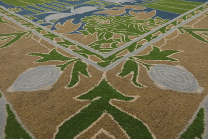 LoomBloom  Blue Hand Tufted Transitional Art & Crafts Wool Oriental Area Rug