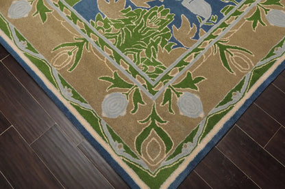 LoomBloom  Blue Hand Tufted Transitional Art & Crafts Wool Oriental Area Rug