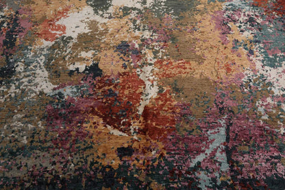 8’ x 10’ Hand Knotted Wool & Silk Tibetan Sherpa Oriental Area Rug Beige