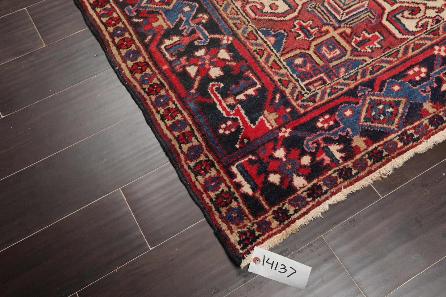 6'4" x 8'8" Hand Knotted Herizz 100% Wool Traditional Oriental Area Rug Rust