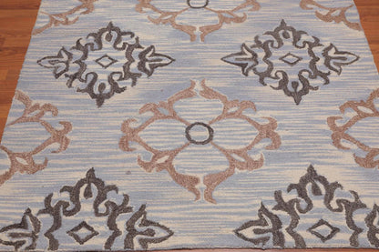 5' x 8' Handmade Loop & Cut Pile Wool Traditional Oriental Area rug Beige