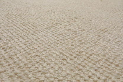 LoomBloom Multi Sizes Ivory Hand Woven Contemporary Textured New Zealand Wool Oriental Area Rug