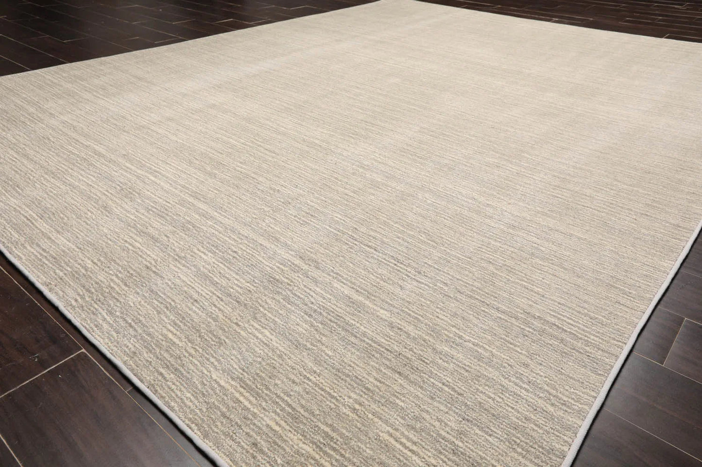 LoomBloom Multi Sizes Beige Hand Woven Contemporary Textured New Zealand Wool Oriental Area Rug