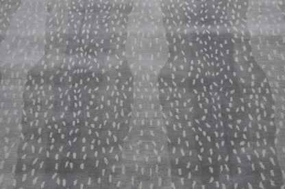 Multi Size Gray, Ivory Hand Tufted Handmade 100% Wool Animal Print Antelope Oriental Area Rug