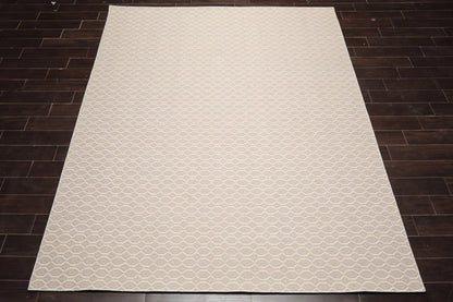 LoomBloom Multi Sizes Gray Hand Woven Flatweave Contemporary Geometric 100% New Zealand Wool Oriental Area  Rug