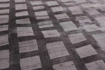 4x6 Hand Tufted Bamboo Silk   Oriental Area Rug Tone on Tone Grey, Color