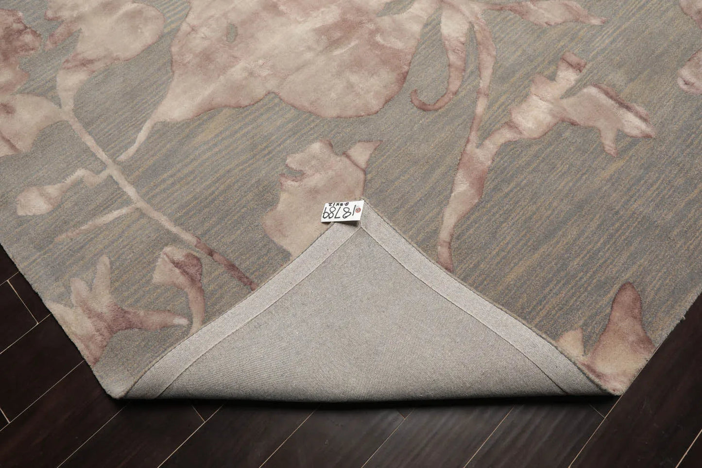 LoomBloom Multi Sizes Gray Contemporary Botanical Hand Tufted Floral Wool Oriental Area Rug