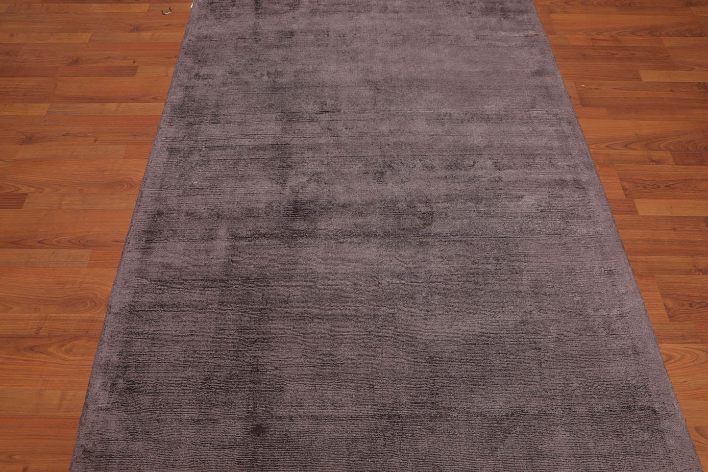 4'6x6'10" Handmade Viscose  Loop N Cut Textured Pile Oriental Area Rug Brown Color