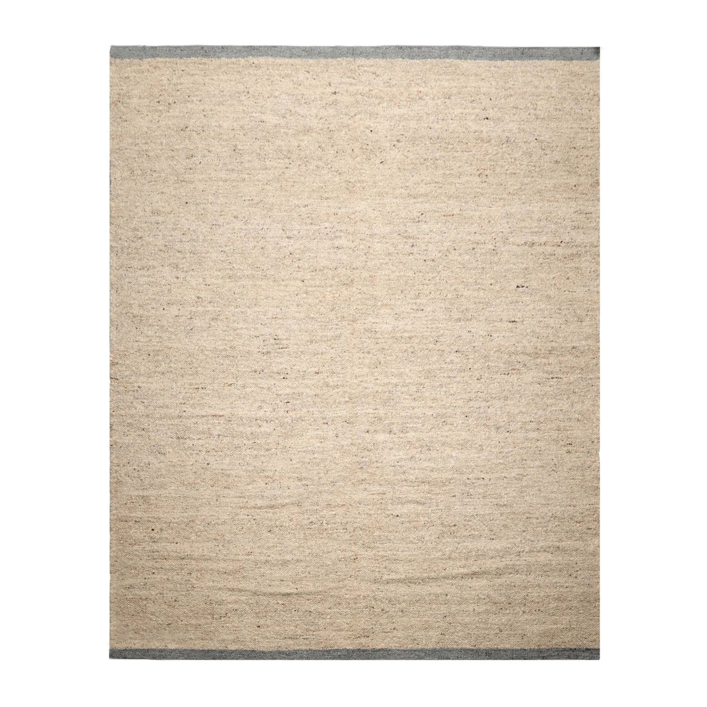 LoomBloom 9x12 Beige Hand Woven Contemporary Geometric Flatweave Wool Oriental Area Rug