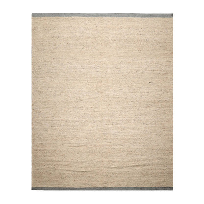 LoomBloom 9x12 Beige Hand Woven Contemporary Geometric Flatweave Wool Oriental Area Rug