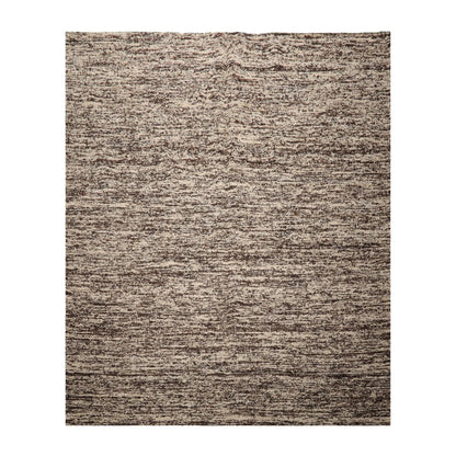 LoomBloom 9x12 Beige Hand Woven Contemporary Geometric Flatweave Wool Oriental Area Rug