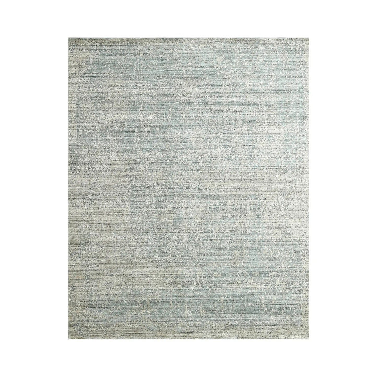 8x10 Celadon,Beige Hand Knotted Hand Made 100% Wool Modern & Contemporary Oriental Area Rug
