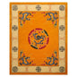 LoomBloom Multi Sizes Gold Hand Tufted Medallion & Dragon Chinese Art Deco New Zealand Wool Oriental Area Rug