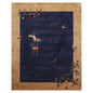 LoomBloom Multi Size Navy Hand Tufted Vase Transitional Chinese Art Deco New Zealand Wool Oriental Area Rug