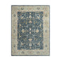 Multi Size Blue Hand Knotted Traditional Oushak Wool Oriental Area Rug