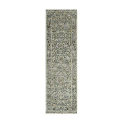Multi Size Moss Hand Knotted Traditional Oushak Wool Oriental Area Rug