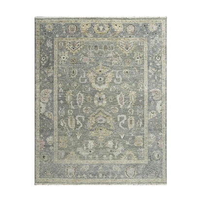 Multi Size Moss Hand Knotted Traditional Oushak Wool Oriental Area Rug